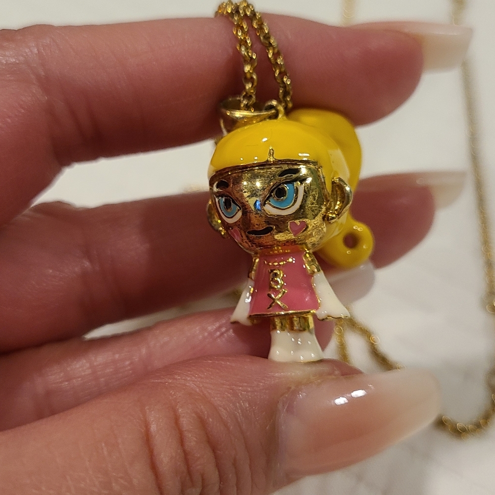 Tokidoki X Barbie Collection Girly Necklace Star Charm Barbie Doll Robot By Noir